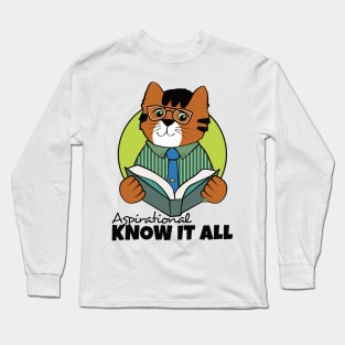 Aspirational Know It All Boy Long Sleeve T-Shirt